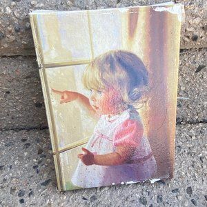 Vintage Print Transfer on Canvas " It's Grandma & Grandpa"